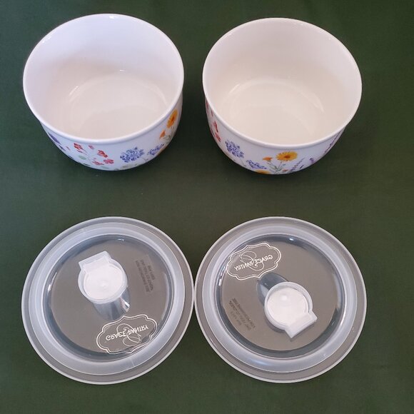 Set Of Bowls With Lid Grace Pantry Brand New Size 5 " - Picture 12 of 13
